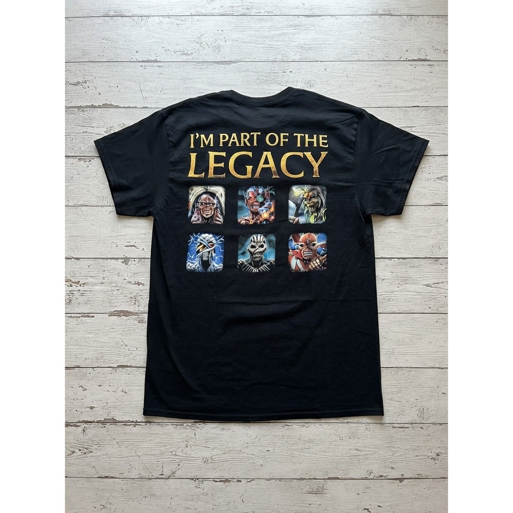 NEW Mens L Gildan Black Iron Maiden Legacy of the Beast Graphic T-Shirt